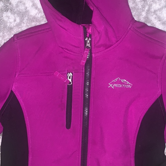 Mountain Xpedition soft shell hooded jacket - fuscia - Picture 2 of 2